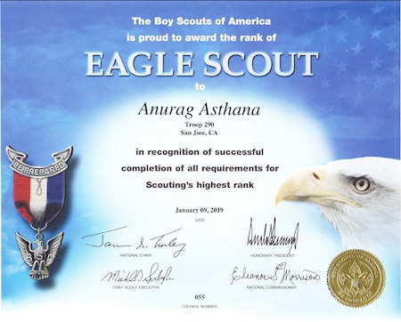 Eagle Scout Certification